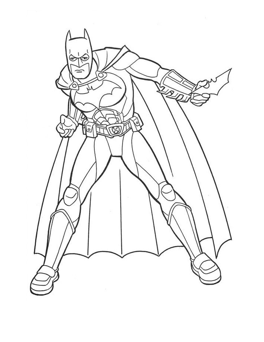 101+ Batman Coloring Pages 3