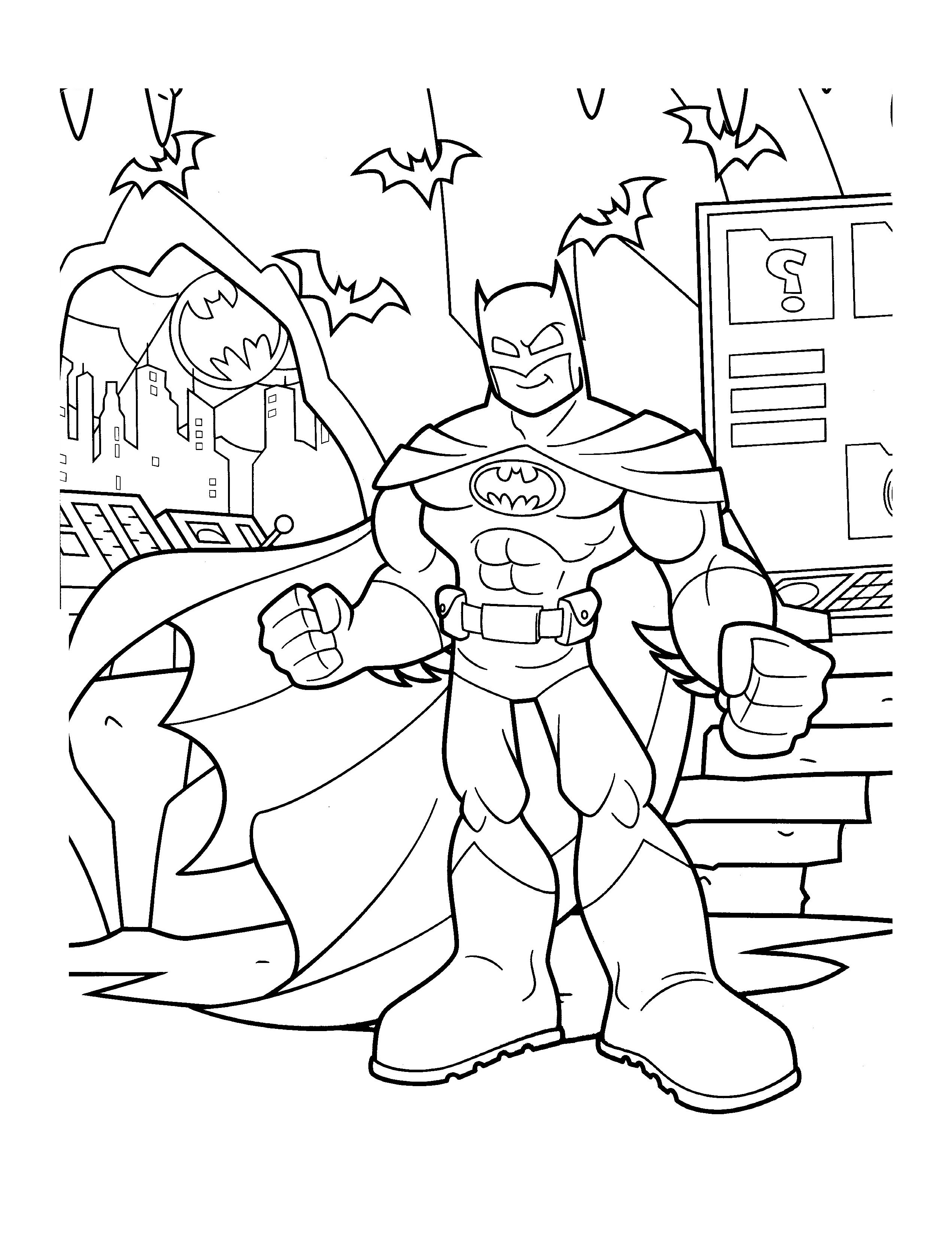 101+ Batman Coloring Pages 85