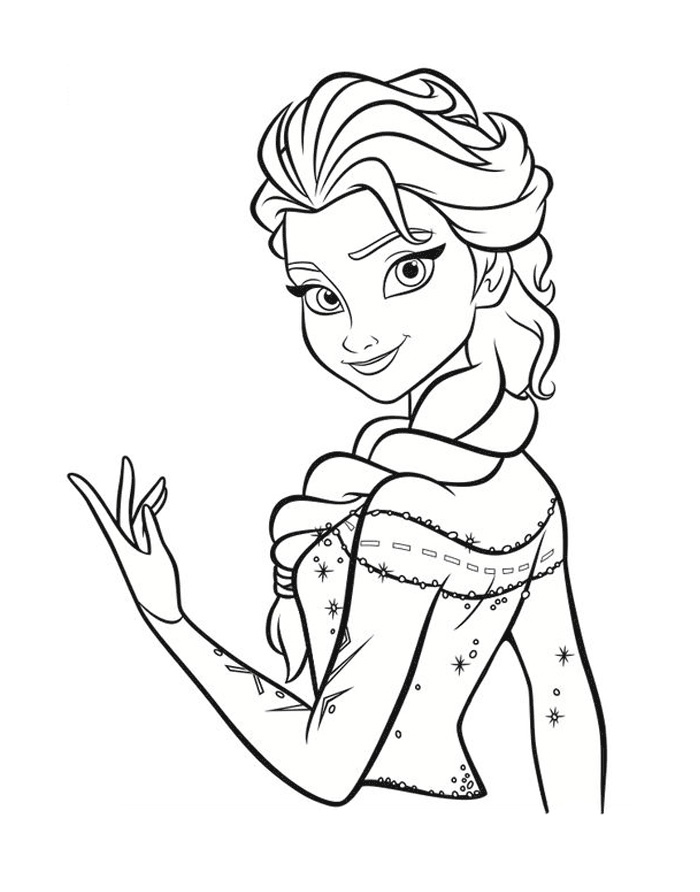 140+ Elsa Coloring Pages Collection 125