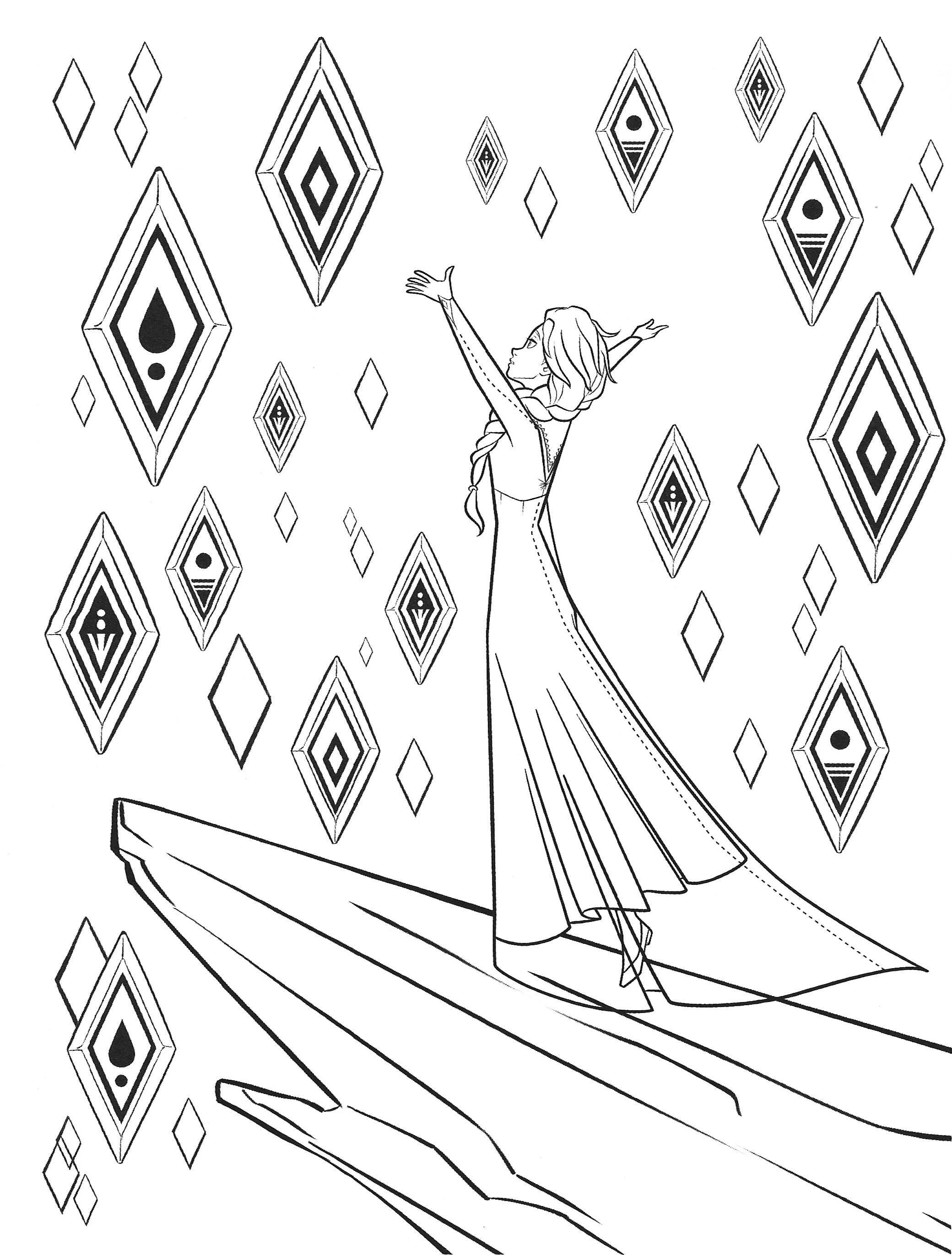 140+ Elsa Coloring Pages Collection 17