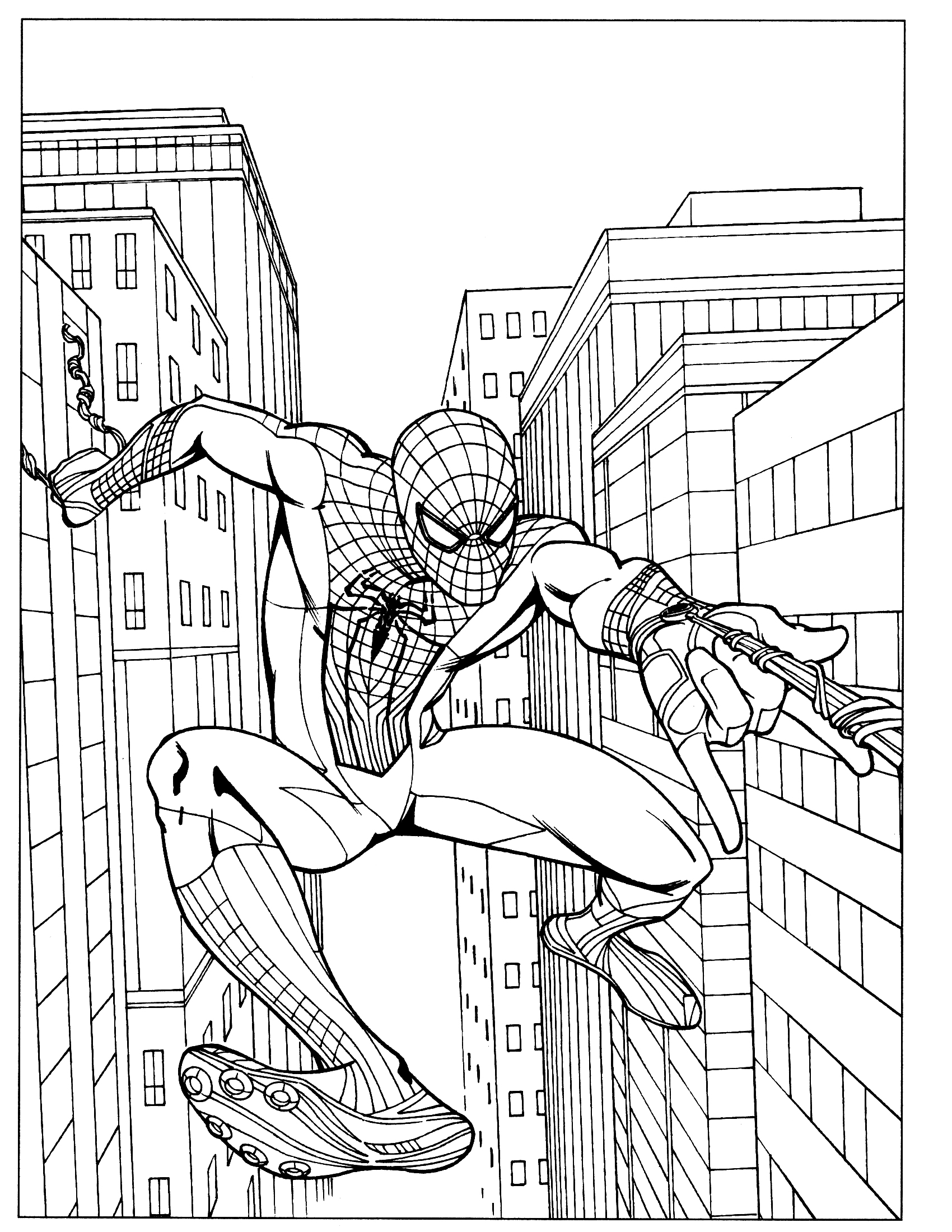 160+ Spiderman Coloring Pages 121