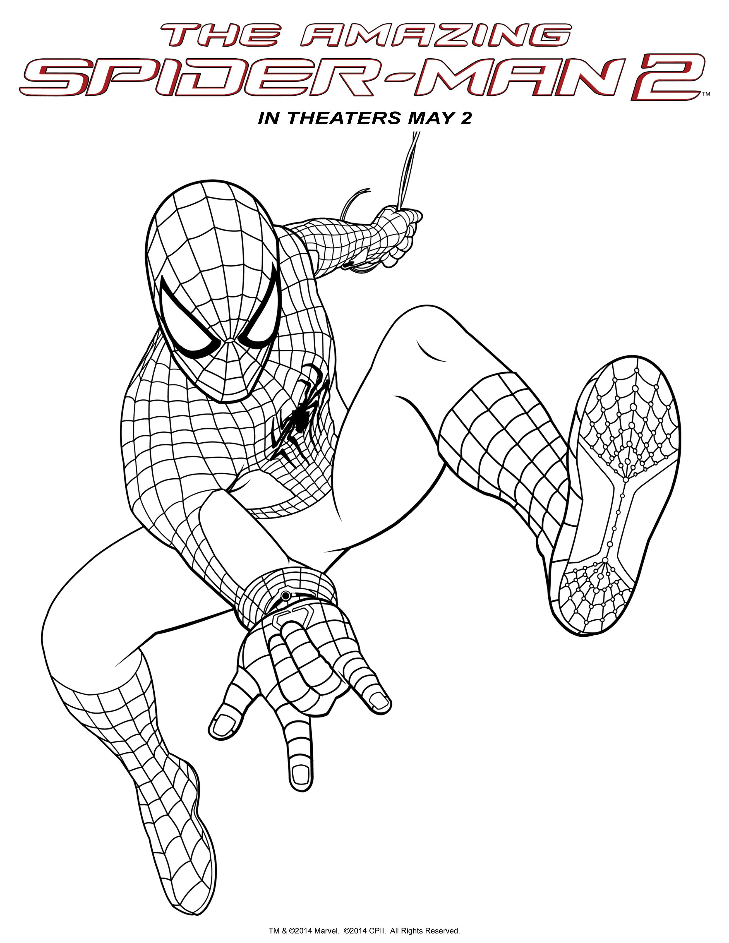 160+ Spiderman Coloring Pages 41