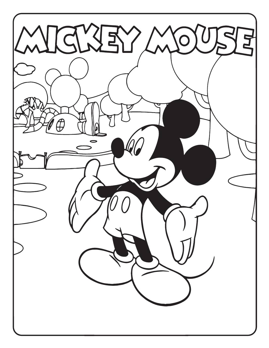 90+ Mickey Mouse Coloring Pages 8