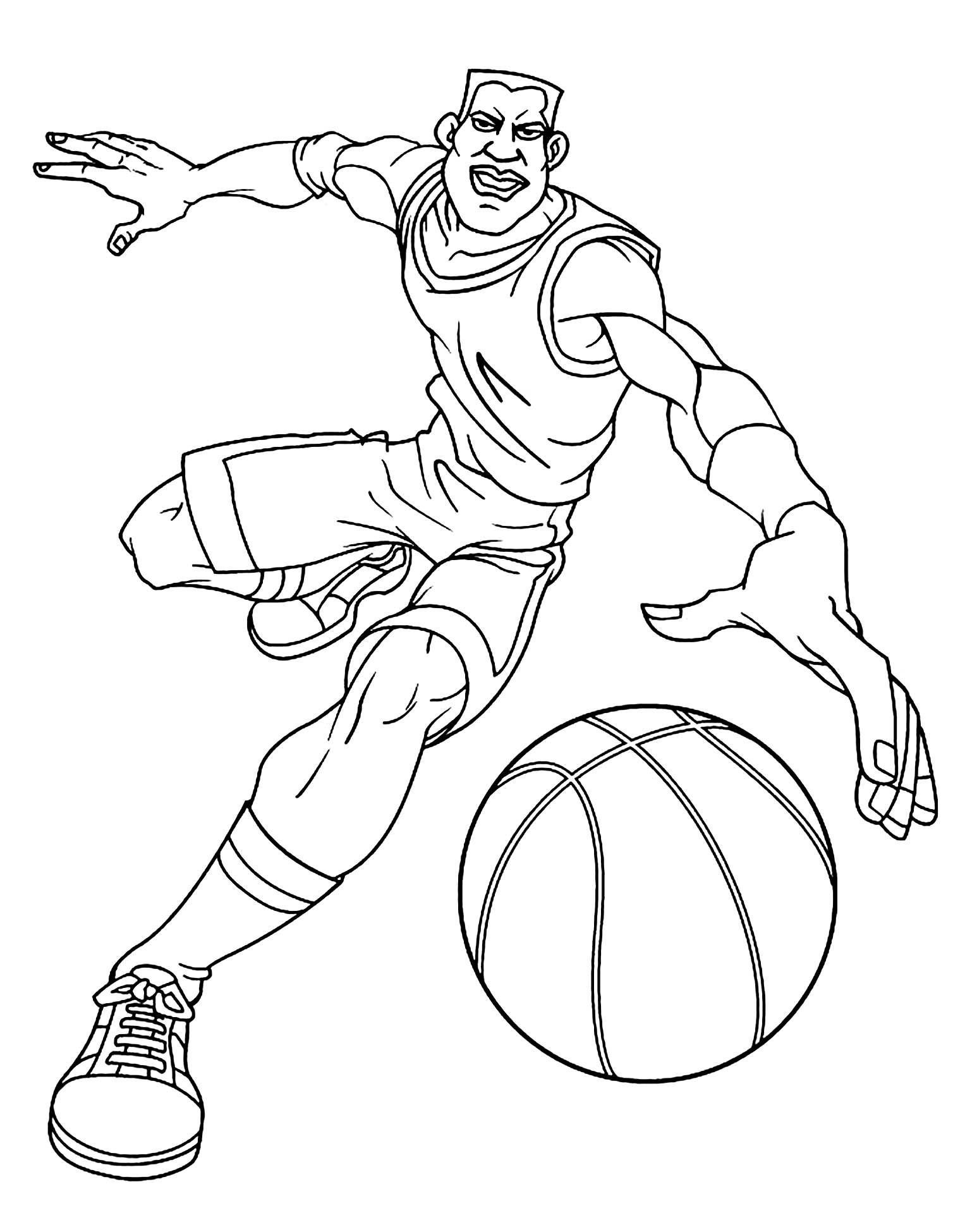 107 Basketball Coloring Pages Printable 84