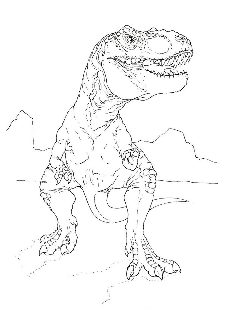 135 Jurassic World Free Coloring Pages Printable 19