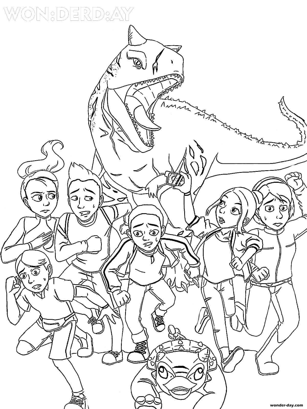 135 Jurassic World Free Coloring Pages Printable 86