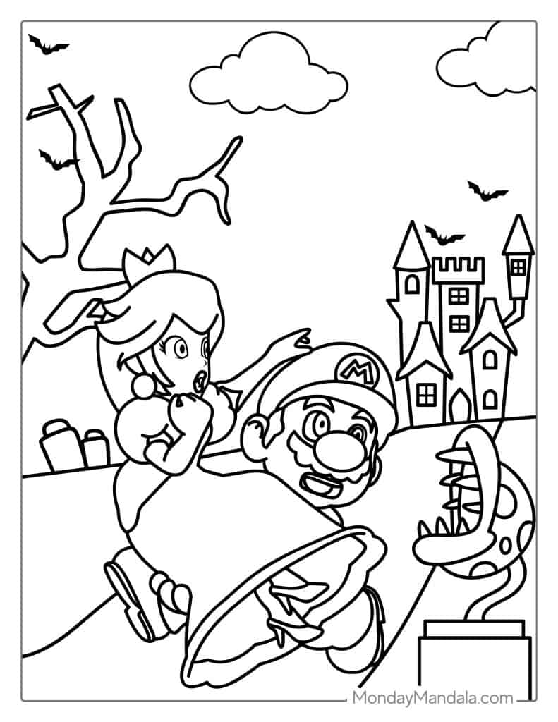 180 Princess Peach Coloring Pages: Royal Coloring Fun 173