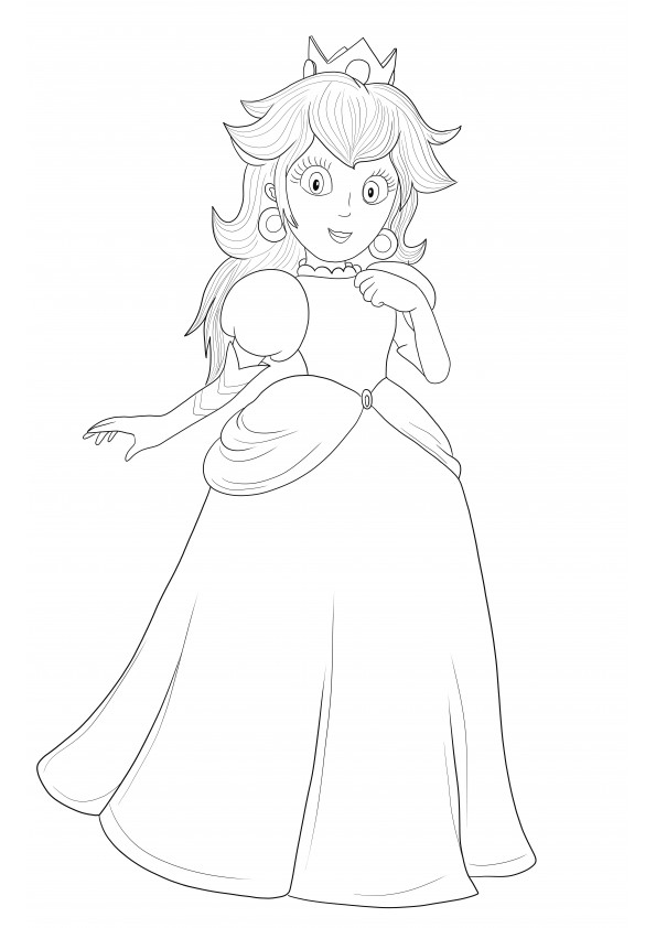 180 Princess Peach Coloring Pages: Royal Coloring Fun 54