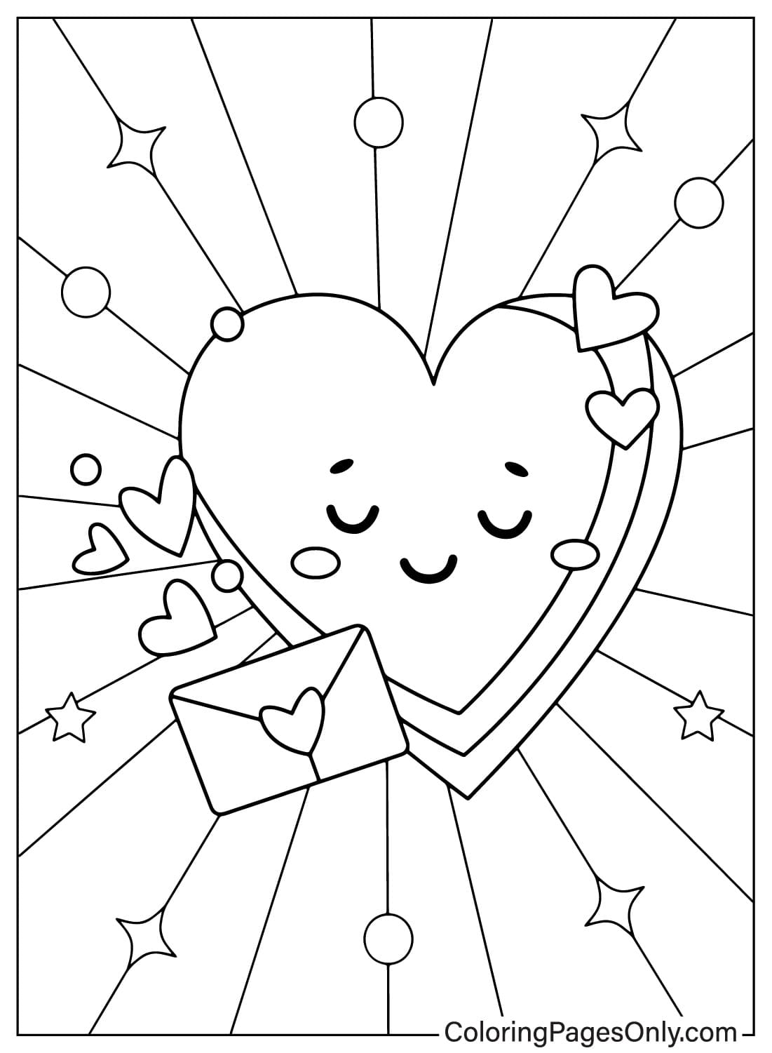 200 Printable Cute Heart Coloring Pages 53