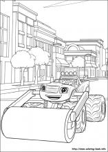 70 Blaze Coloring Sheets Printable 17