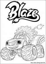 70 Blaze Coloring Sheets Printable 4