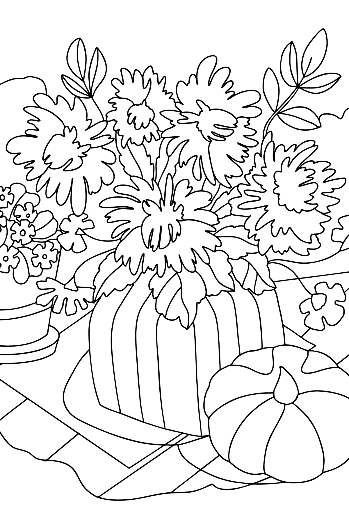 100+ Gorgeous Chrysanthemum Coloring Pages Printable 103