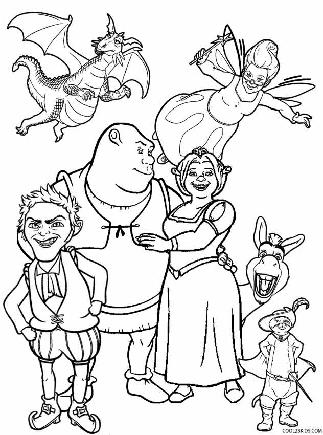 101 Free Printable Shrek Coloring Pages For Kids 2