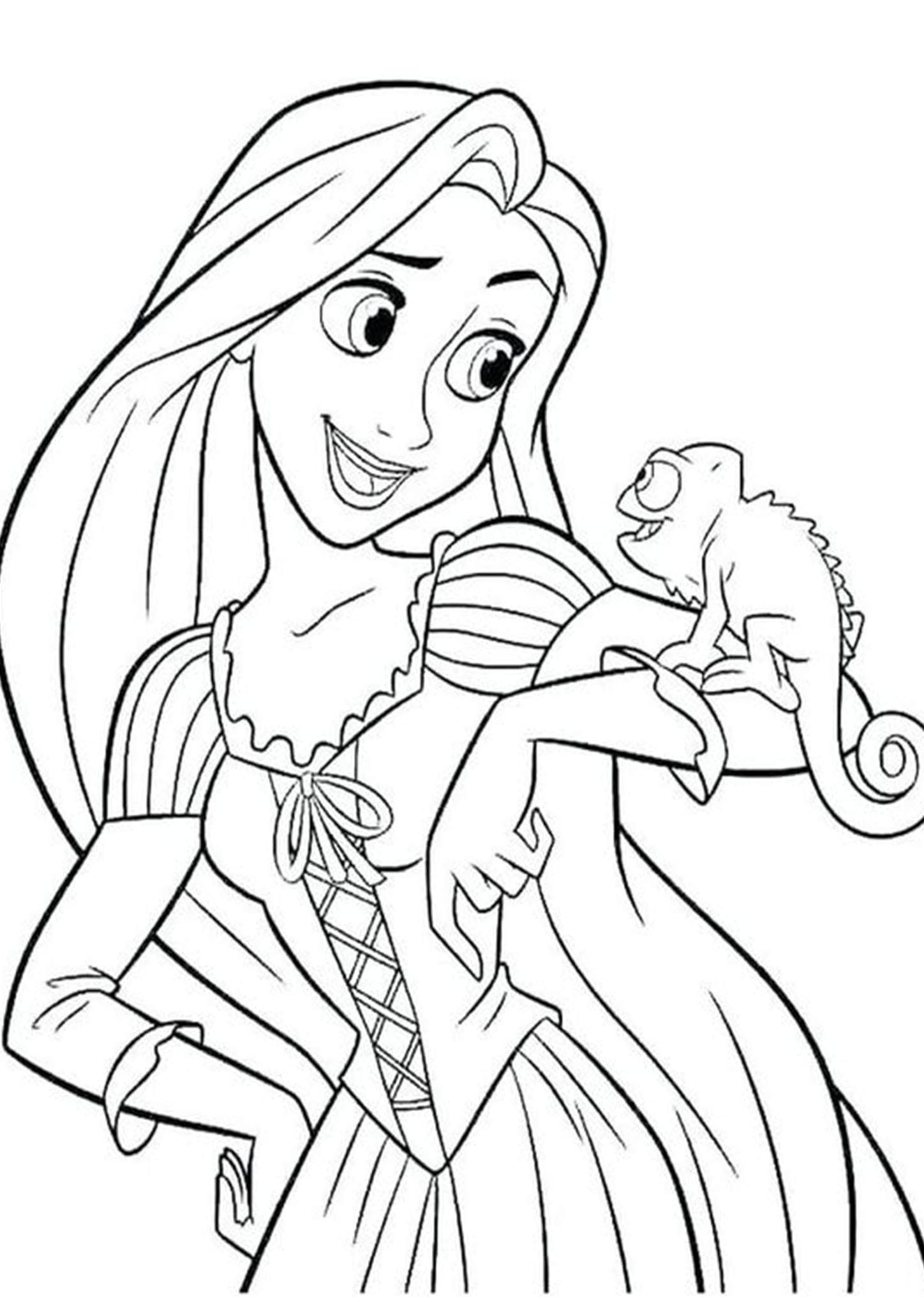 103 Rapunzel Coloring Pages Printable 16