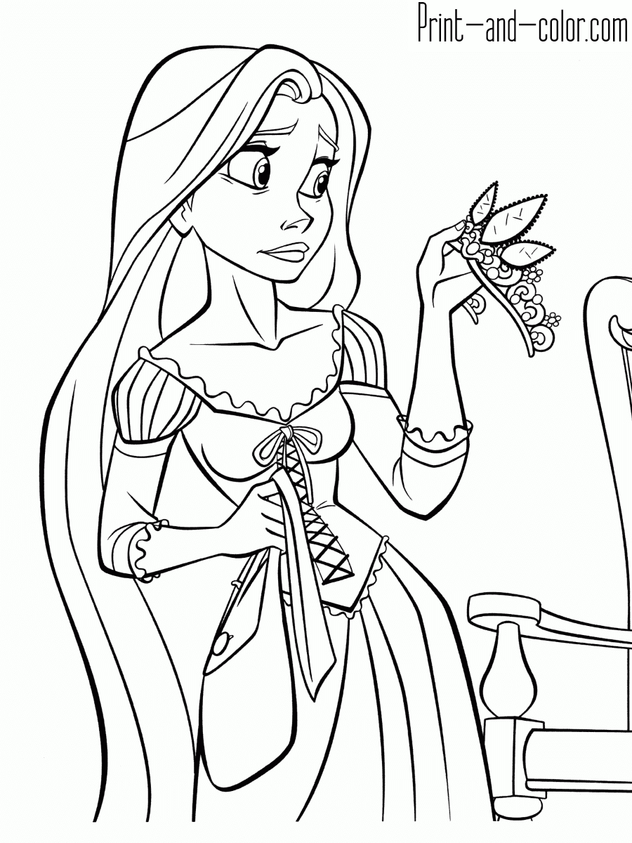 103 Rapunzel Coloring Pages Printable 29