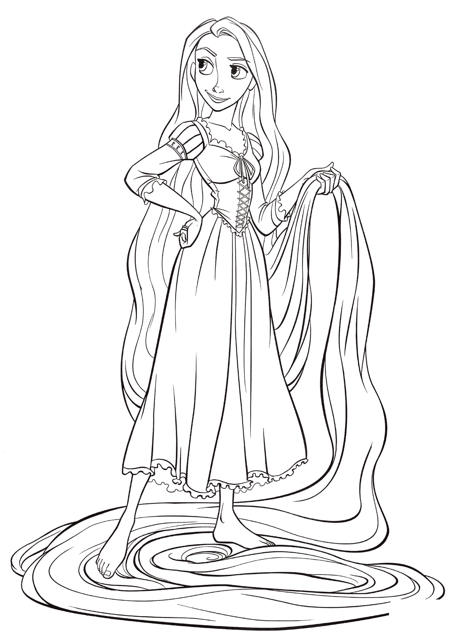 103 Rapunzel Coloring Pages Printable 42