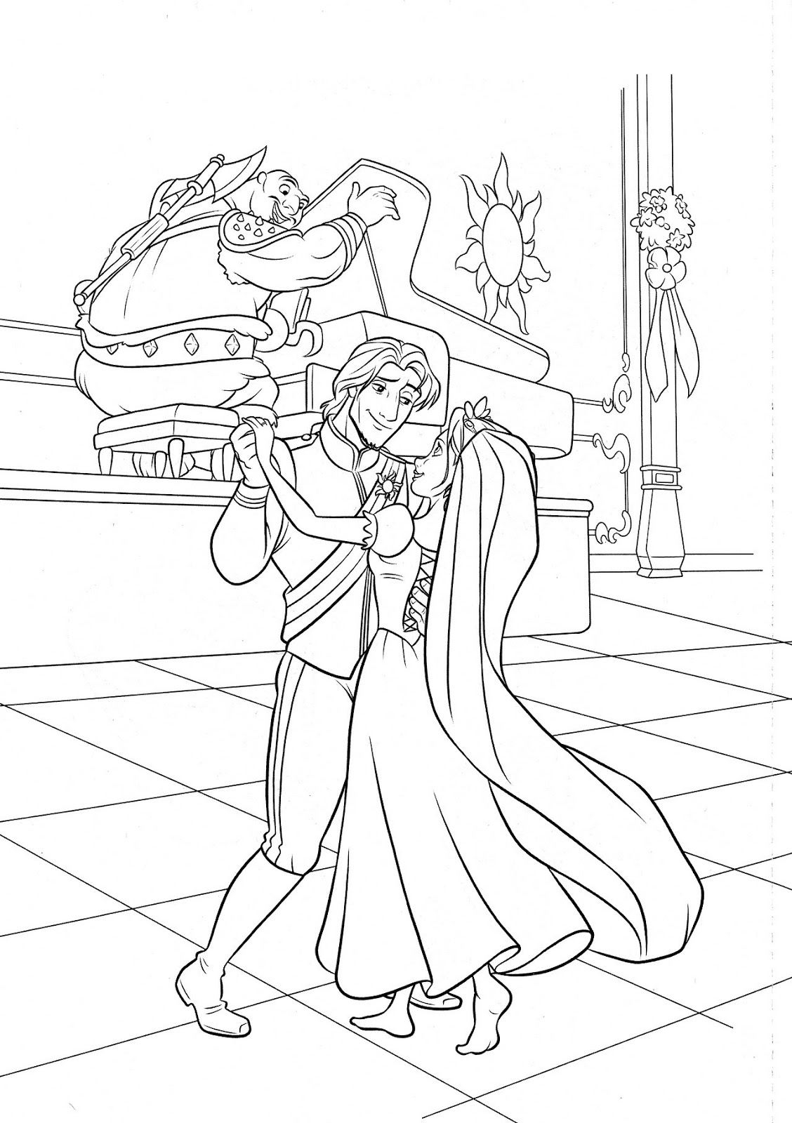 103 Rapunzel Coloring Pages Printable 9