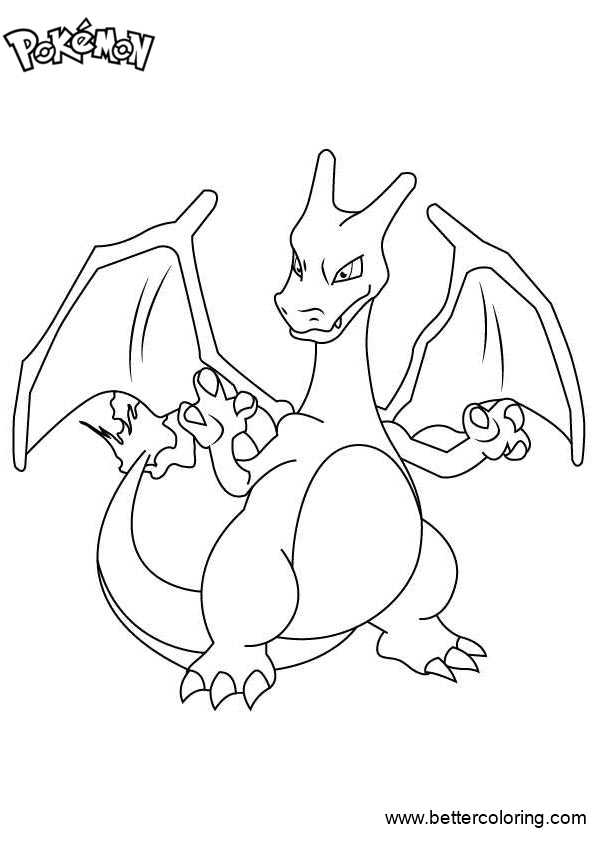 109 Charizard Coloring Pages Printable 104