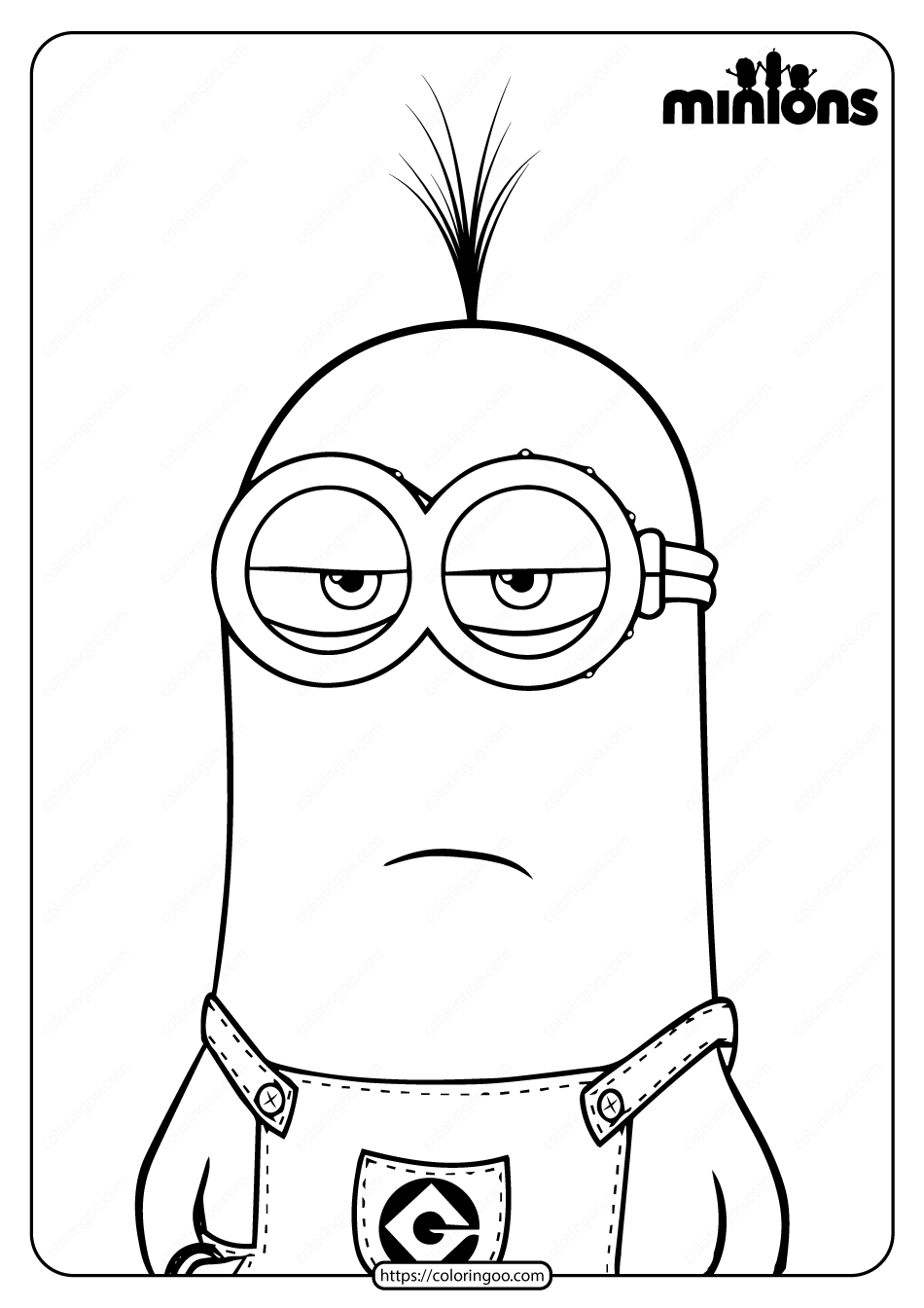 112 Minion Coloring Pages Printable 56