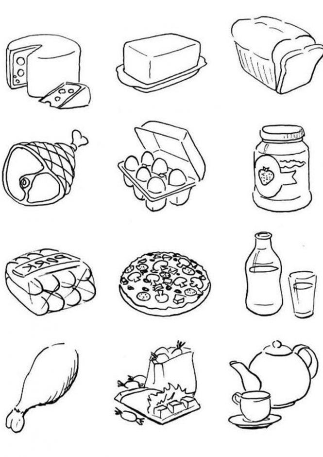 112 Thanksgiving Food Coloring Pages Printable 108