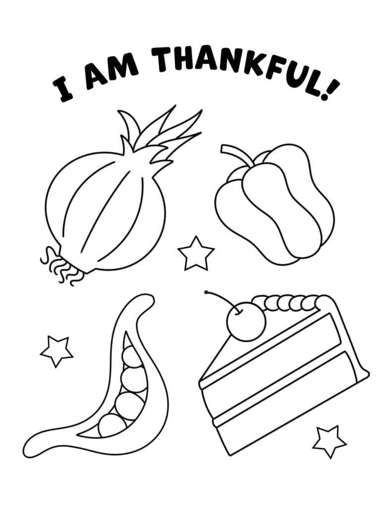 112 Thanksgiving Food Coloring Pages Printable 28