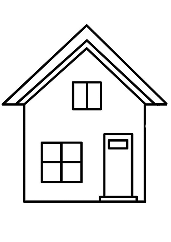 118 Free House Coloring Pages for Kids Printable 26