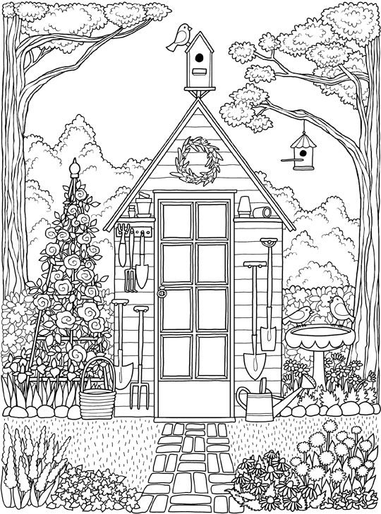 118 Free House Coloring Pages for Kids Printable 60