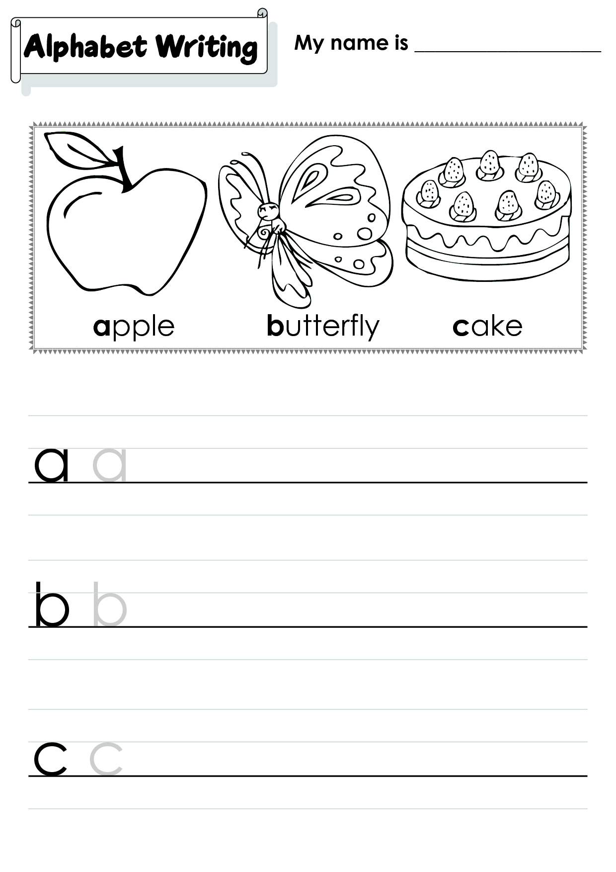 139 Kindergarten Handwriting Worksheets Printable 132