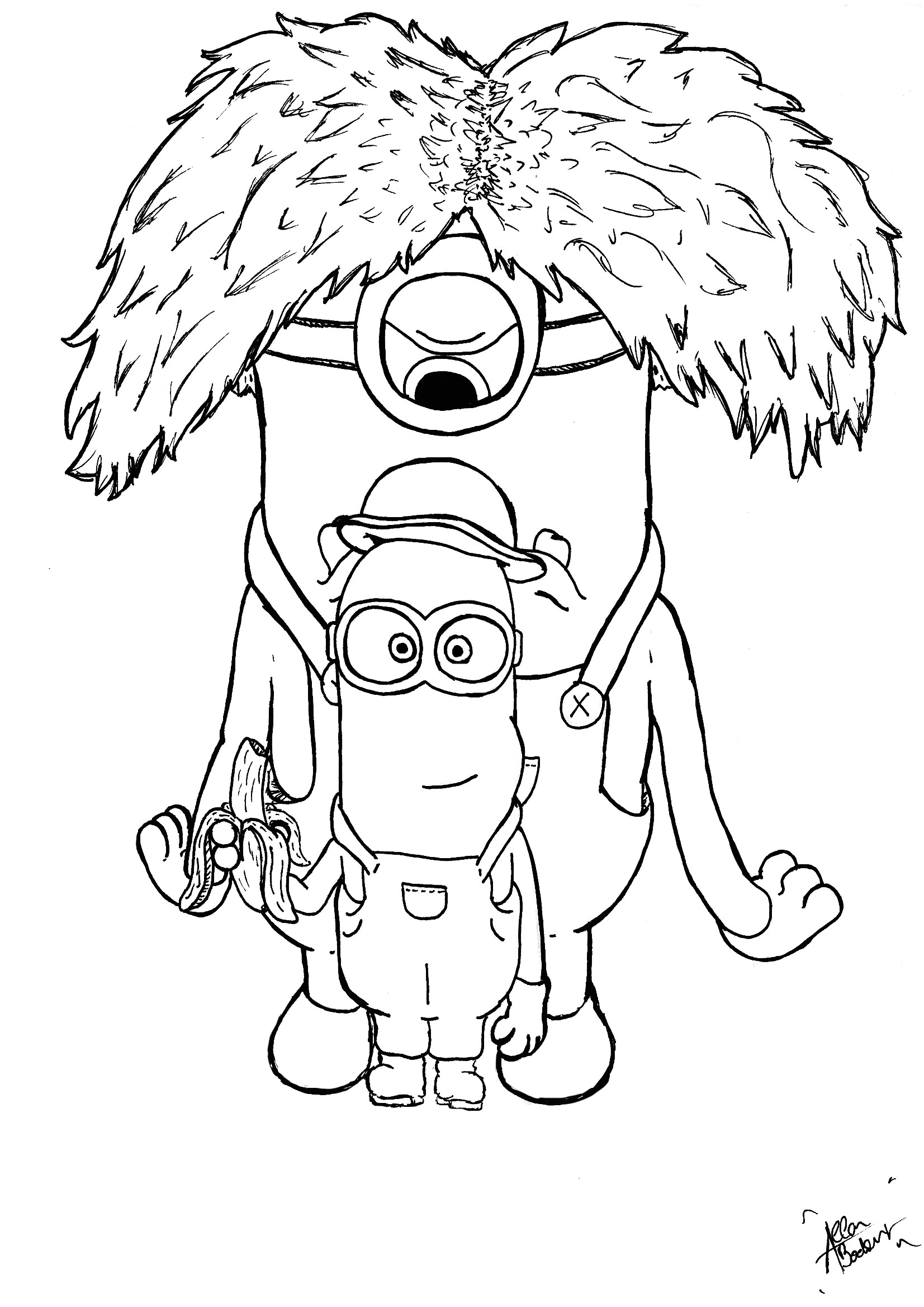 33 Minion Minion Coloring Pages Printable 3