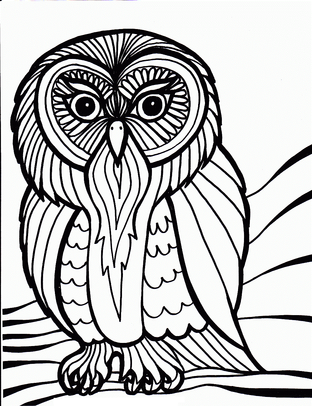 34 Wise Owl Coloring Pages Printable 29