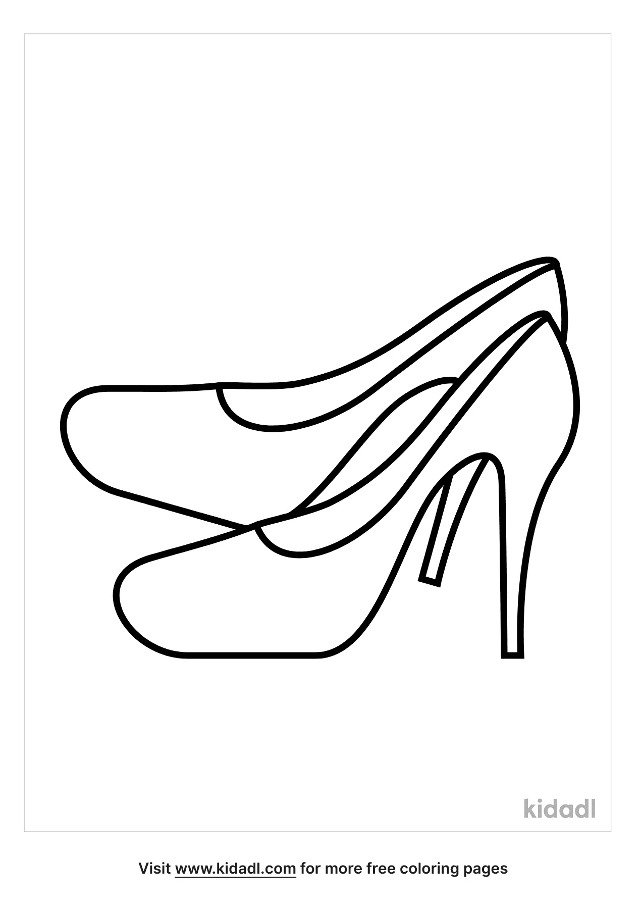 37 Chic Shoe Coloring Pages Printable 29