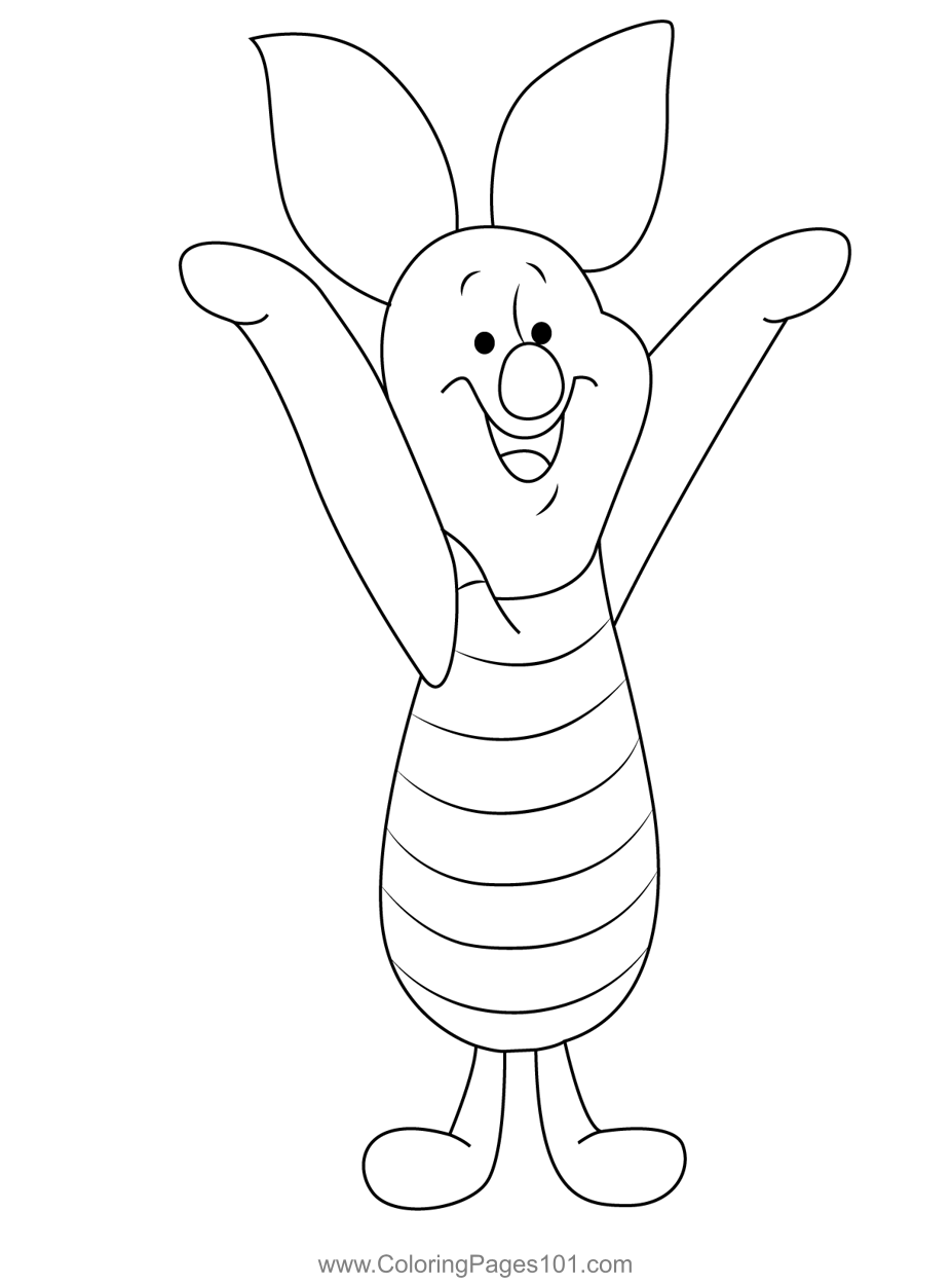 78 Piglet Coloring Pages Printable 48