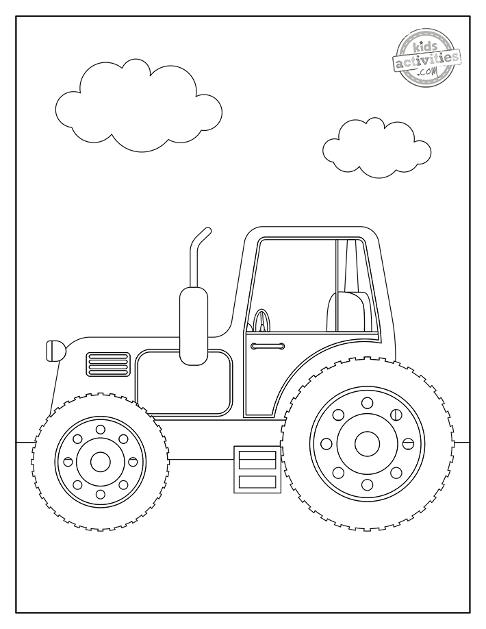 99 Tractor Coloring Pages Printable 12