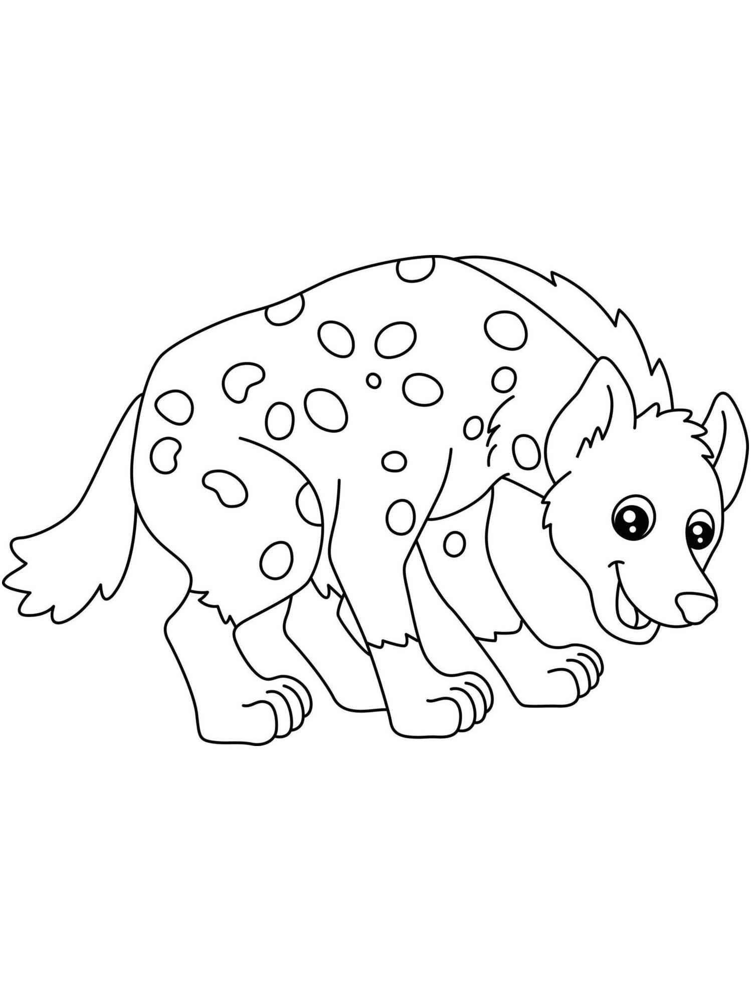 30 Hyena Coloring Pages Printable 5