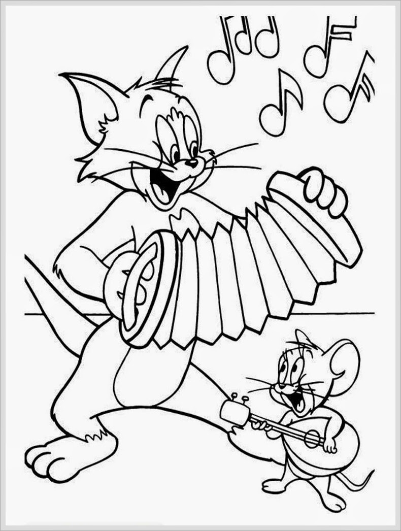 30 Tom And Jerry Coloring Pages for Kids Printable 15