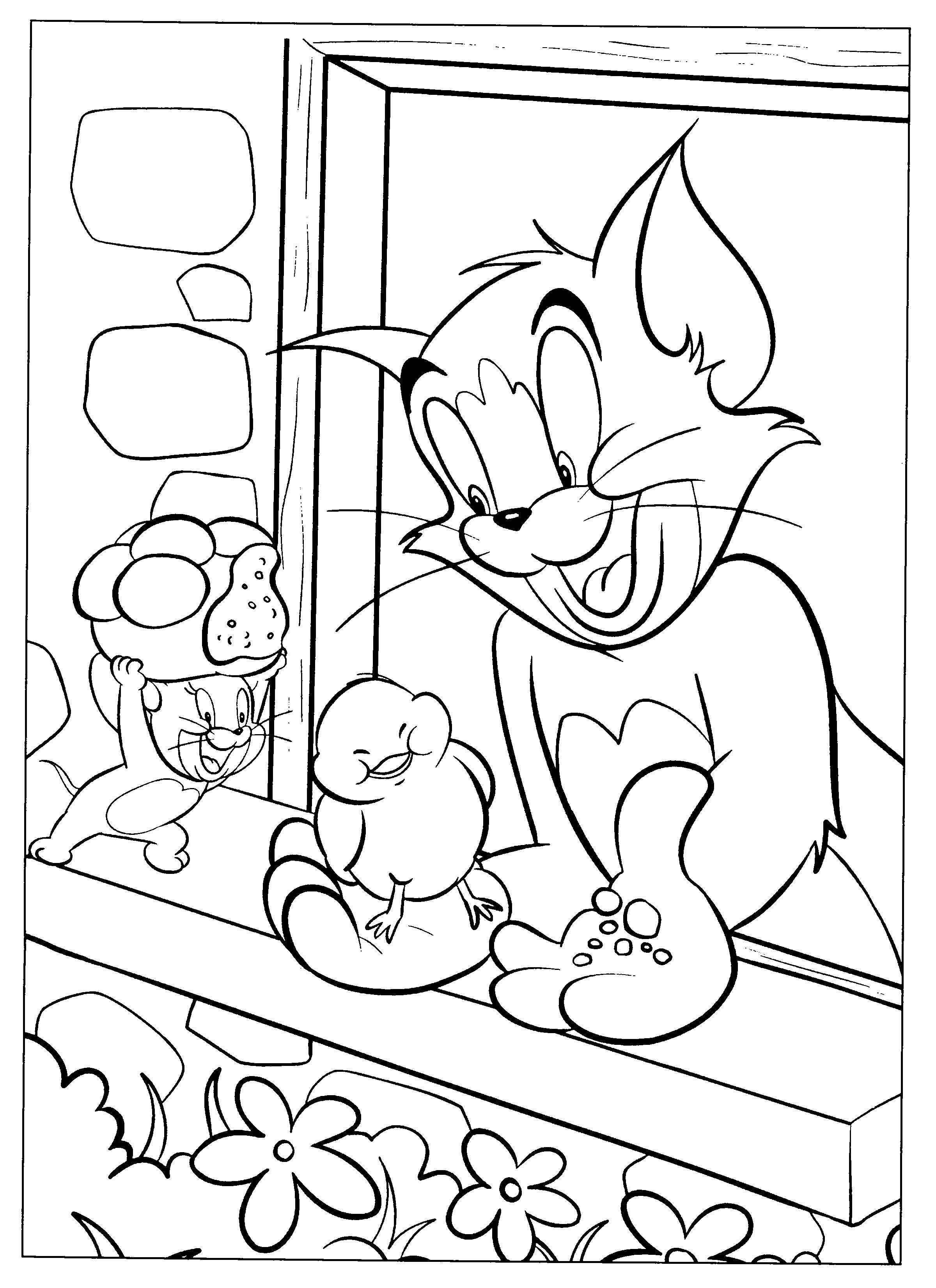 30 Tom And Jerry Coloring Pages for Kids Printable 4