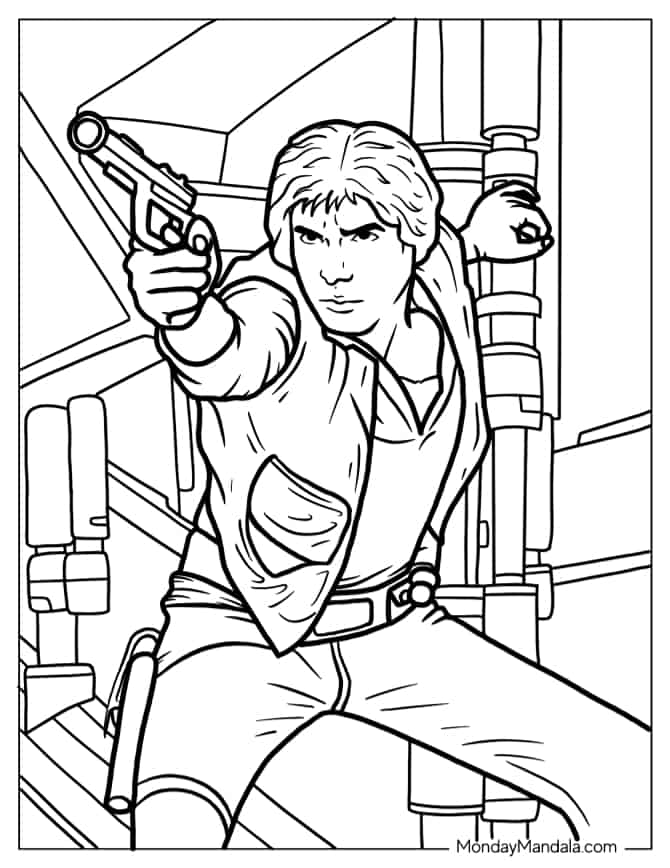 31 Cool Han Solo Coloring Pages Printable 32