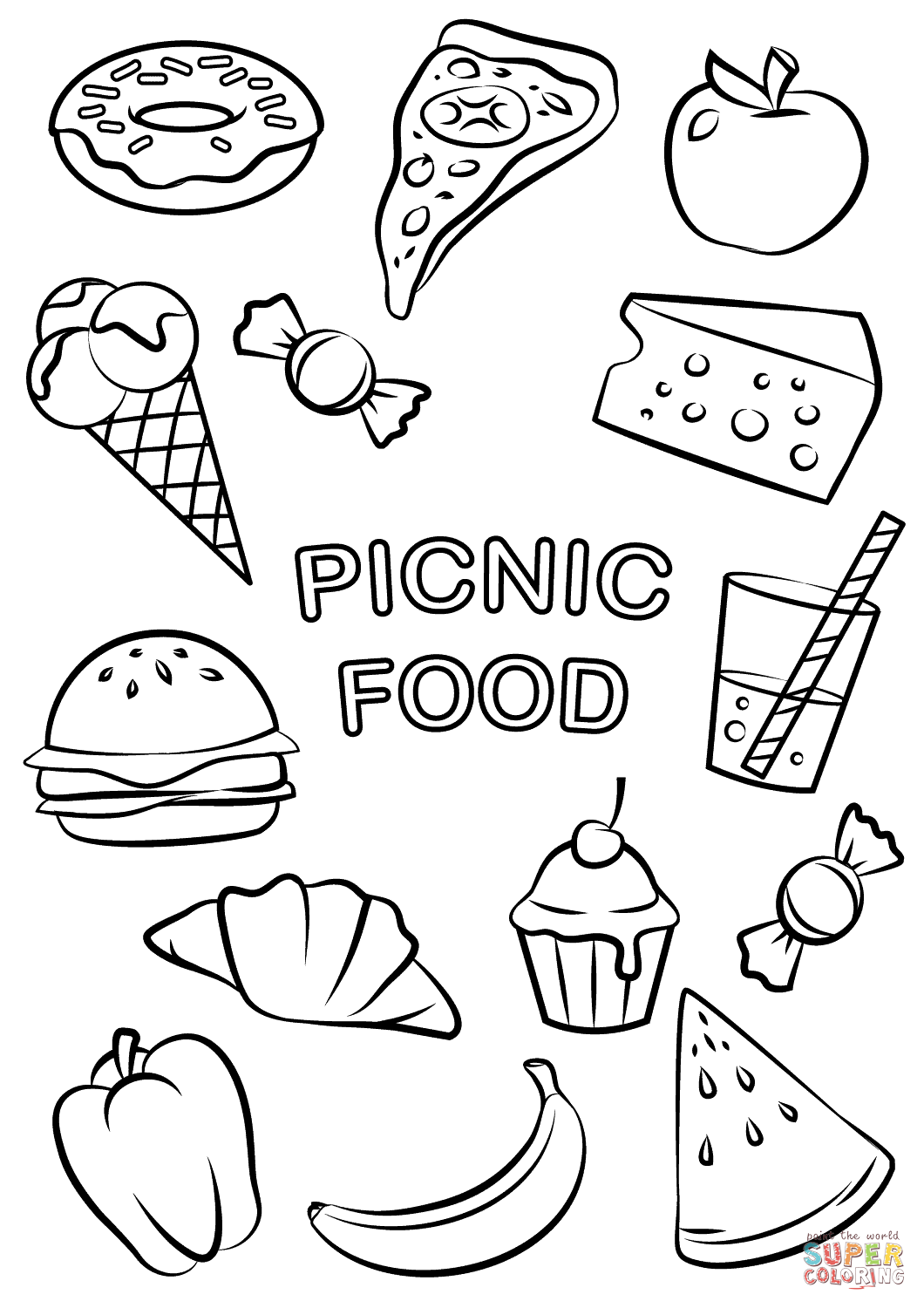 31 Tasty Food Truck Coloring Page Printable 31