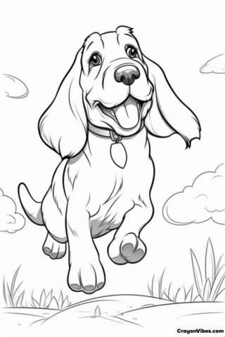 33 Basset Hound Coloring Pages Printable 9