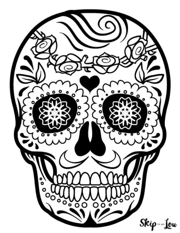 34 Sugar Skull Coloring Pages Printable 30