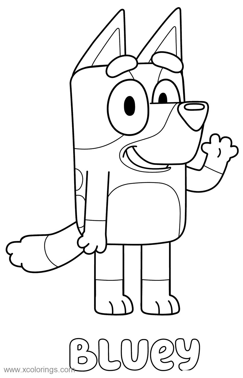 36 Adorable Bluey Coloring Pages Printable 2