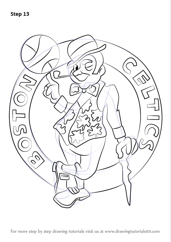 36 Boston Celtics Logo Coloring Pages Printable 7