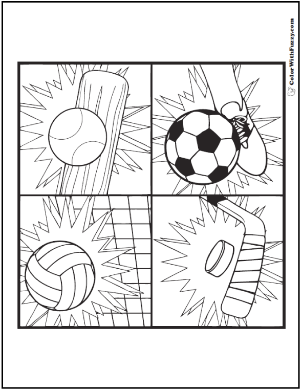 36 Dynamic Sports Coloring Pages Printable 25