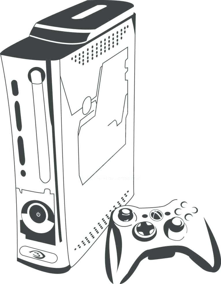 37 High-tech Xbox Controller Coloring Page Printable 24