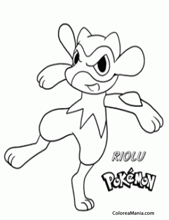 97 Riolu Coloring Page Printable 27