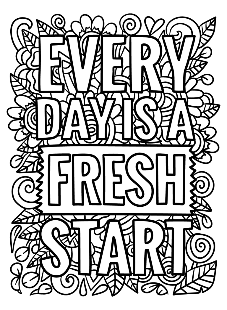 34 Motivational Coloring Pages Free Printable 1