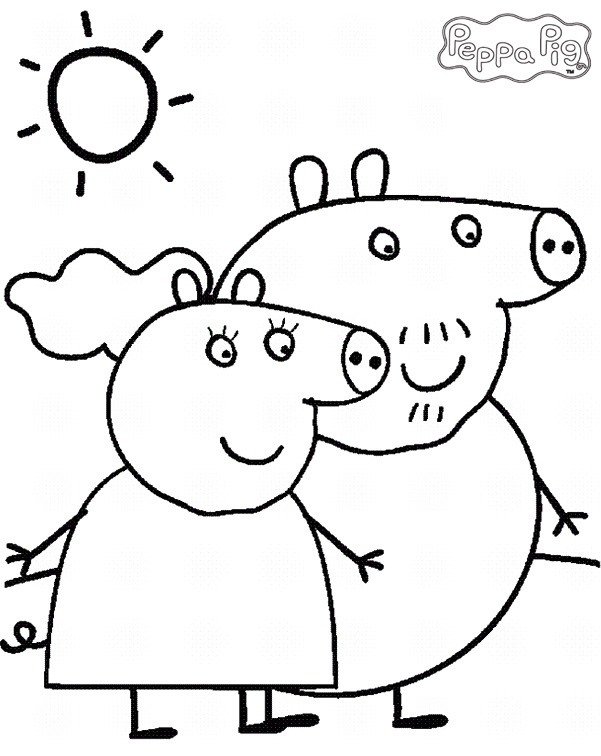 123+ Inspiring Pig Coloring Book Pages Printable