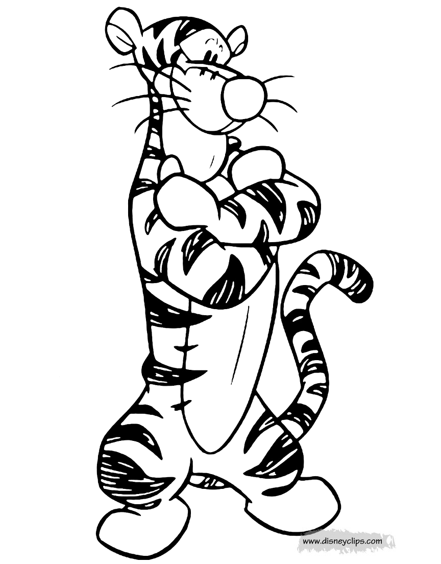 58+ Magical Tigger Coloring Pages Printable