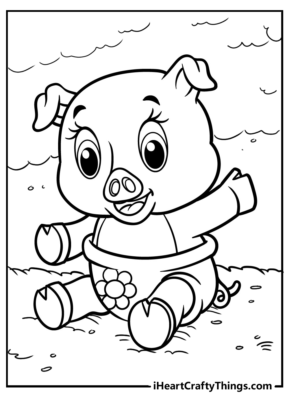 21+ Easy Piglet Coloring Sheets Printable