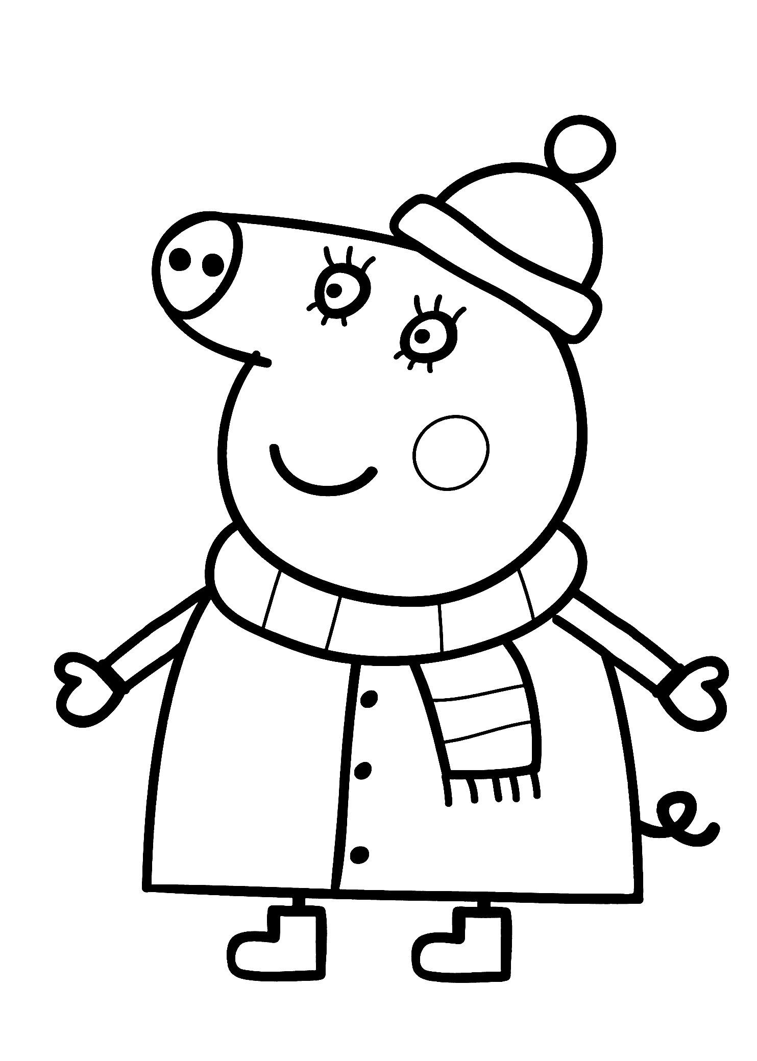 engaging pig coloring pictures printable jpg